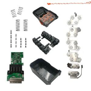 Dawupine 리튬 이온 배터리 케이스 충전 보호 회로 기판 라벨 박스 AEG RIDGID 18V 3.0Ah LED 표시기용