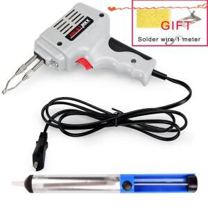 100W 220V 산업용 고전력 전기 다리미 용접 납땜 총 토치 수리 도구 EU  뜨거운 열