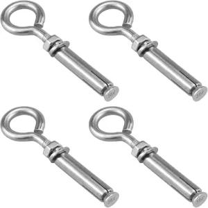 Aifier ET 5/16인치 콘크리트 벽 앵커 아이볼트 나사 링이 있는 304 스테인리스 스틸 확장 후크 벽돌 천장