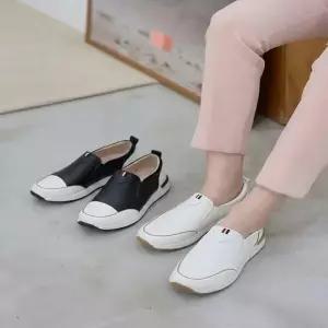 발레코어 여성 사계절 슬립온 데일리 모노톤 키높이 스니커즈 129201