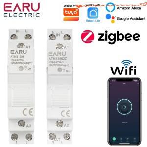 Tuya 스마트 라이프 App WiFi ZigBee 회로 차단기 타이머 릴레이 전력 에너지 kWh 측정기 원격 제어 스위치