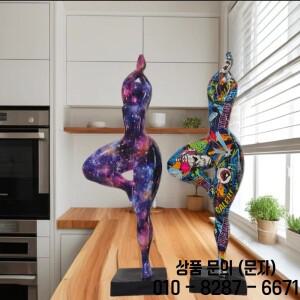 유럽 송진 장식 홈 와인 캐비닛 액션 피규어 조각상 그래피티 요가 무게추 감소 여성 거실 신제품