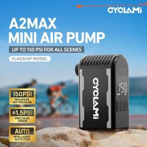 CYCLAMI A2 Max 미니 전기 펌프 150 PSI 휴대용 자전거 무선 팽창기 Presta Schrader 밸브 야외 도로 MTB