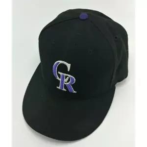 [관부가세포함] New Era 59Fifty MLB 콜로라도 로키스 블랙/퍼플/실버 피티드 7 모자/캡