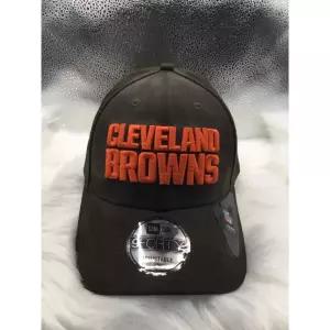 [관부가세포함] New Era 59fifty 남성용 클리블랜드 브라운스 모자 브라운 원사이즈 자수 로고