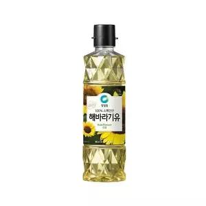 청정원 해바라기유 900ml(무색) 식용유 추천 유 샐러드 튀김