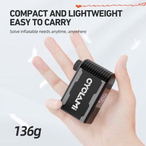 CYCLAMI A2S 120 PSI 미니 전기 펌프 휴대용 자전거 무선 팽창기 Presta Schrader 밸브 FV 사이클링 MTB 도
