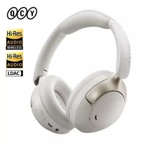 QCY H3 Pro ANC 무선 헤드폰 50dB 소음 차단 LDAC Bluetooth 5.4 오버이어 헤드셋이 포함된 고해상도 공간