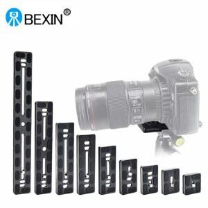 호환 BEXIN 범용 알루미늄 합금 퀵 릴리스 플레이트 Benro Arca 스위스 볼 및 카메라 용 1/4 나사가있는 삼각대 마운트 어댑터
