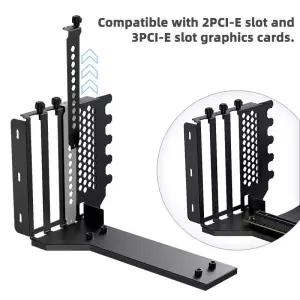 PCIE 3.0 4.0 x16 범용 수직 GPU 홀더 키트 라이저 ATX Matx 케이스 VGA 그래픽 카드 스티어링 브래킷