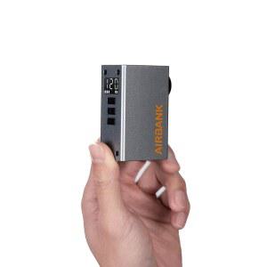 게이지가 장착된 에어뱅크 미니 자전거 펌프, 포켓 2 프로, 120 PSI 전기 펌프 휴대용, 로드 바이크용 충전식 에어 산악 자전거, 슈레이더 및 프레스타 밸브용 스포츠