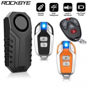 Rockbye 자전거 오토바이 경보 전기 경적 방지 감지기 시스템 IP55 방수