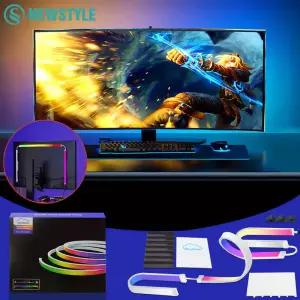 스마트 LED 게임 스트립 라이트 컴퓨터 모니터 백라이트 동기화 RGB 바 스크린 USB 침실 장식 램프