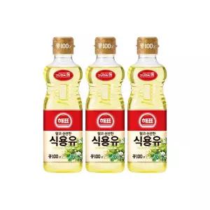 사조 해표 콩기름 0.9L x 3개 / 식용유 유지류 오일 기름