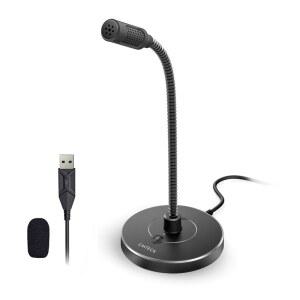 CMTECK USB 컴퓨터 마이크 G009 온라인 채팅을 위한 PC/노트북용 노이즈 캔슬링 녹음 데스크톱 홈 스튜디오 팟캐스트 게임 스카이프 음소거 기능이 있는 유튜브Windows/Mac