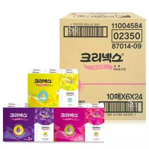 크리넥스 아로마 티슈손수건 10매x6입 x24팩 /휴대용 여행용
