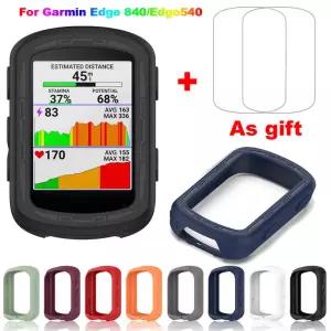 Garmin Edge 840 보호 케이스 유리 필름 커버 용 2 in 1 540 자전거 실리콘