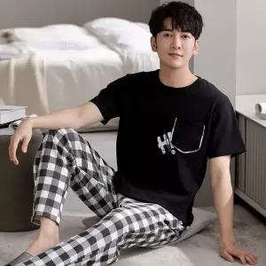 픽호샵 캐주얼 여름 반팔팬츠 봄가을 파자마 순면 잠옷세트 커플 홈웨어 엄선 꾹2