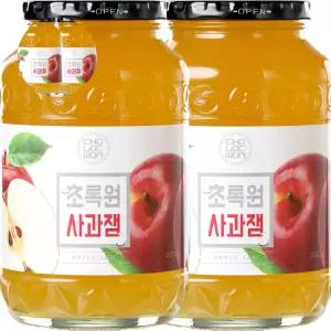 초록원 사과잼 2kg(1kgx2병)