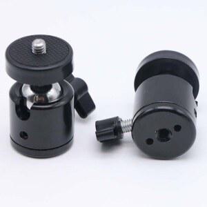 호환 1/4 나사 구멍 삼각대 마운트 카메라 어댑터 볼 잠금장치 LED 라이트 플래시 브래킷 DSLR 카메라 삼각대 스탠드 액세서리