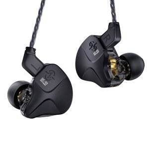 이어 모니터 헤드폰의 CCZ DC03 게임용 IEM 딥 베이스 사운드 유선 이어버드 노이즈 캔슬링 이어버드의 1DD HiFi 가수 뮤지션 스테이지 드러머의 귀블랙 마이크 없음