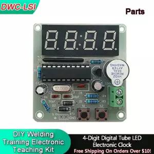 DIY 4 자리 디지털 튜브 LED 전자 시계 용접 키트 마이크로 컨트롤러 훈련 교육