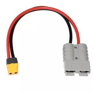 앤더슨용 고품질 그레이 어댑터 케이블 휴대용 파워 스테이션용 50AMP 600V 12AWG 30cm XT60 커넥터