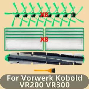 Vorwerk Kobold VR200 호환 진공청소기 교체 키트 메인 롤러 브러시 회전 HEPA 필터 패키지