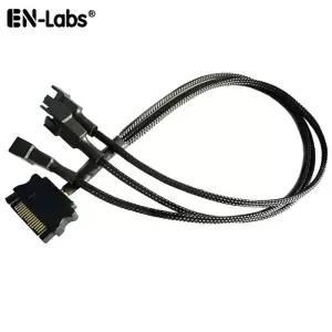 SATA-3 핀 4 팬 슬리브 전원 분배기 케이블 어댑터 몰렉스-TX3/TX4 PWM 12V PC 케이스 쿨러 Y 코드