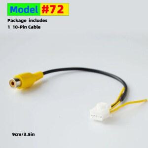 호환 10핀 RCA 비디오 케이블 또는 안드로이드 라디오 액세서리용 4핀/6핀 USB 백업 카메라 어댑터 배선 커넥터 네비게이션