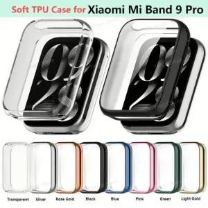 Xiaomi Mi band 9 Pro 용 소프트 TPU 케이스 스마트 시계 스트랩 범퍼 커버 화면 보호기