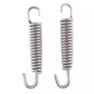 2Pcs 65mm 오토바이 배기 파이프 머플러 스프링 후크 스테인레스 스틸 우수한 강도 및 외관