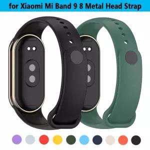 Xiaomi Mi Band 9 용 스트랩 8 교체 손목 밴드 Miband NFC 액세서리 스마트 시계 스포츠 실리콘 팔찌