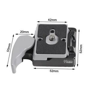 호환 Manbily 카메라 퀵 릴리스 플레이트 어댑터 삼각대 볼 마운트 베이스 클립 플레이트 클램프 Arca Swiss Dslr Ballhead