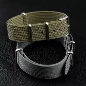 탄도 패브릭 시계 스트랩 용 리브 밴드 18mm 프리미엄 고품질 나일론 나토 액세서리