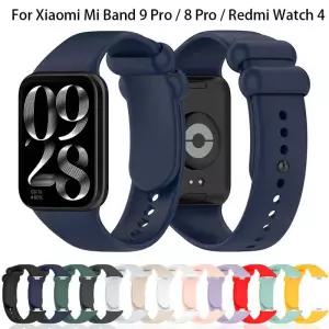 Xiaomi Mi Band 9 Pro / 8 스트랩 교체 correa Watchbands 팔찌 용 실리콘 시계 밴드 Redmi Watch 4