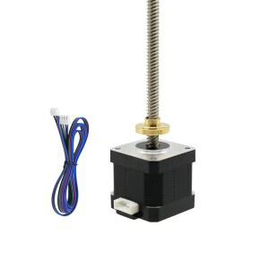 멍치 네마 17 스테퍼 모터 통합 100mm T8x8 리드 스크류 42x40mm 본체, RepRap Prusa i3 3D 프린터 Z 축 또는 CNC 기계용 1M 케이블 포함