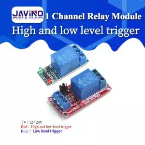 5V 12V 24V 높고 낮은 레벨 트리거 1 채널 릴레이 모듈 인터페이스 보드 실드 PIC AVR DSP ARM MCU Arduino