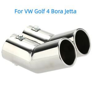 VW 골프 4 Bora Jetta 자동차 배기 테일 파이프 듀얼 스테인레스 스틸 용 머플러 팁