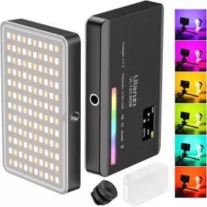 ULANZI VL120 RGB 비디오 라이트 포켓 LED 카메라 온 내장 3100mAh 충전식 배터리 360 풀 컬러 20 이펙트
