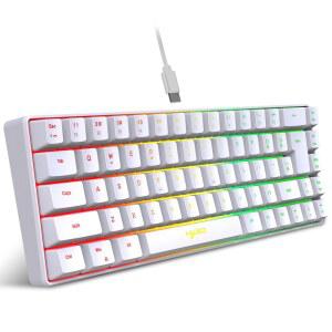 키보드파우치 케이스 60 컴팩트 유선 키보드 68 RGB 백라이트 게임용 휴대용 멤브레인 태블릿 윈도우 소형 컴퓨터 사무용 노트북