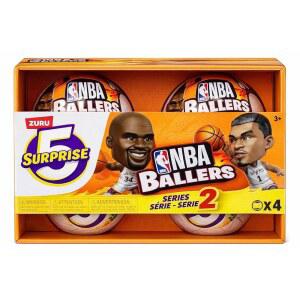 ZURU 5 서프라이즈 NBA 볼러스 시리즈 2 공식 수집품 피규어 및 액세서리 u2013 언박스 농구 스포츠 장난감 4캡슐