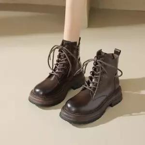 EAMT 스커트 여친 마이야르 아우구스탕 앵클부츠 워커힐 워커 봄가을 통굽 YJ3