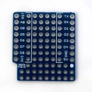 2개의 핀헤드가 있는 WEMOS D1 미니 양면 성능 보드용 ProtoBoard Shield