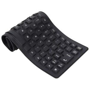 키보드파우치 케이스 PC 노트북용 실리콘 키보드 밀폐 경량 휴대용 USB 저소음 유선 85