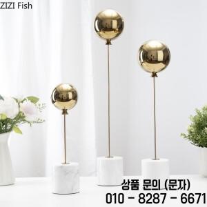 천연 대리석 기본 금속 장식품 풍선 조각 거실 동상 홈 액세서리 공예 인형 미니어처