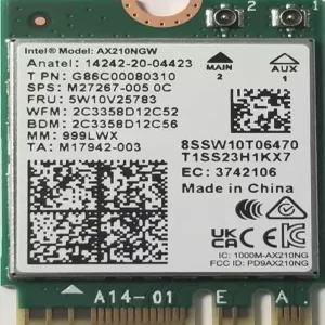 vPro 블루투스 5.2 무선 네트워크 어댑터 카드 Wi-Fi 6E를 지원하는 인텔 AX210.NGWG