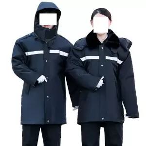 보안요원 패딩 반사라인 작업복 경호 경비 방한복 겨울 요원