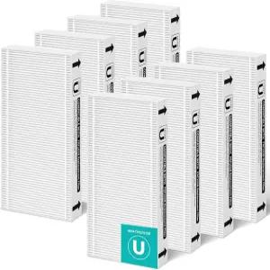 페브리즈 FRF102B 모델용 8팩 트루 헤파 교체 필터 듀얼 액션 HEPA 타입 FHT170 및 하니웰 HEPAClean U