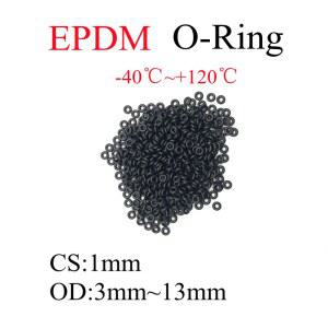 EPDM O링 개스킷 자동차 니트릴 고무 라운드 O형 부식 내유성 도장 와셔 CS 1mm OD 3mm 13mm 50